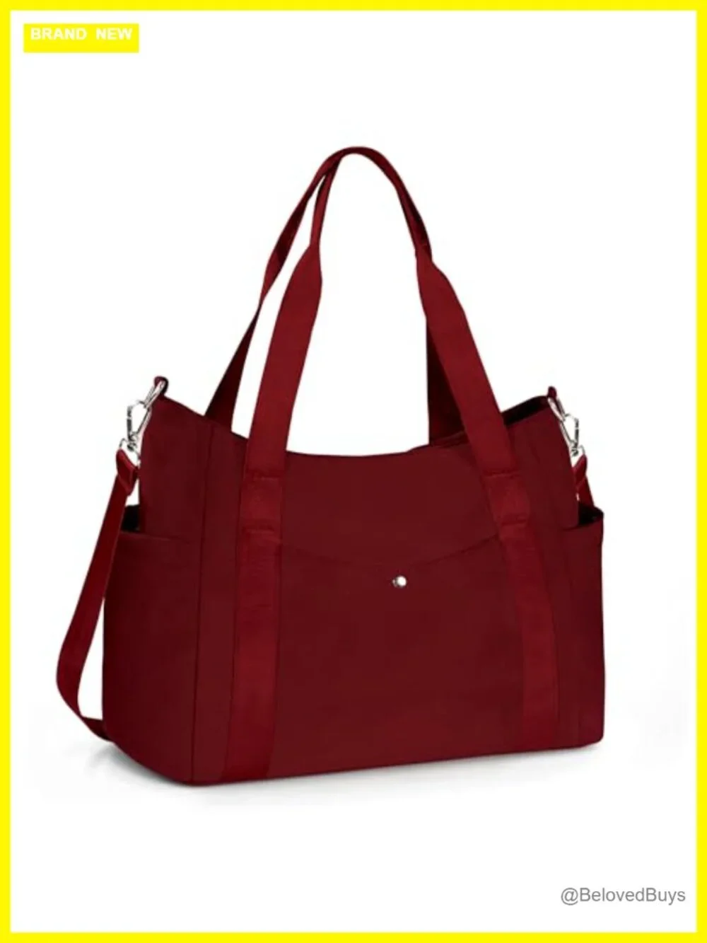 Lightweight Large Work Tote Bag Multi-pocket Shoulder Crossbody